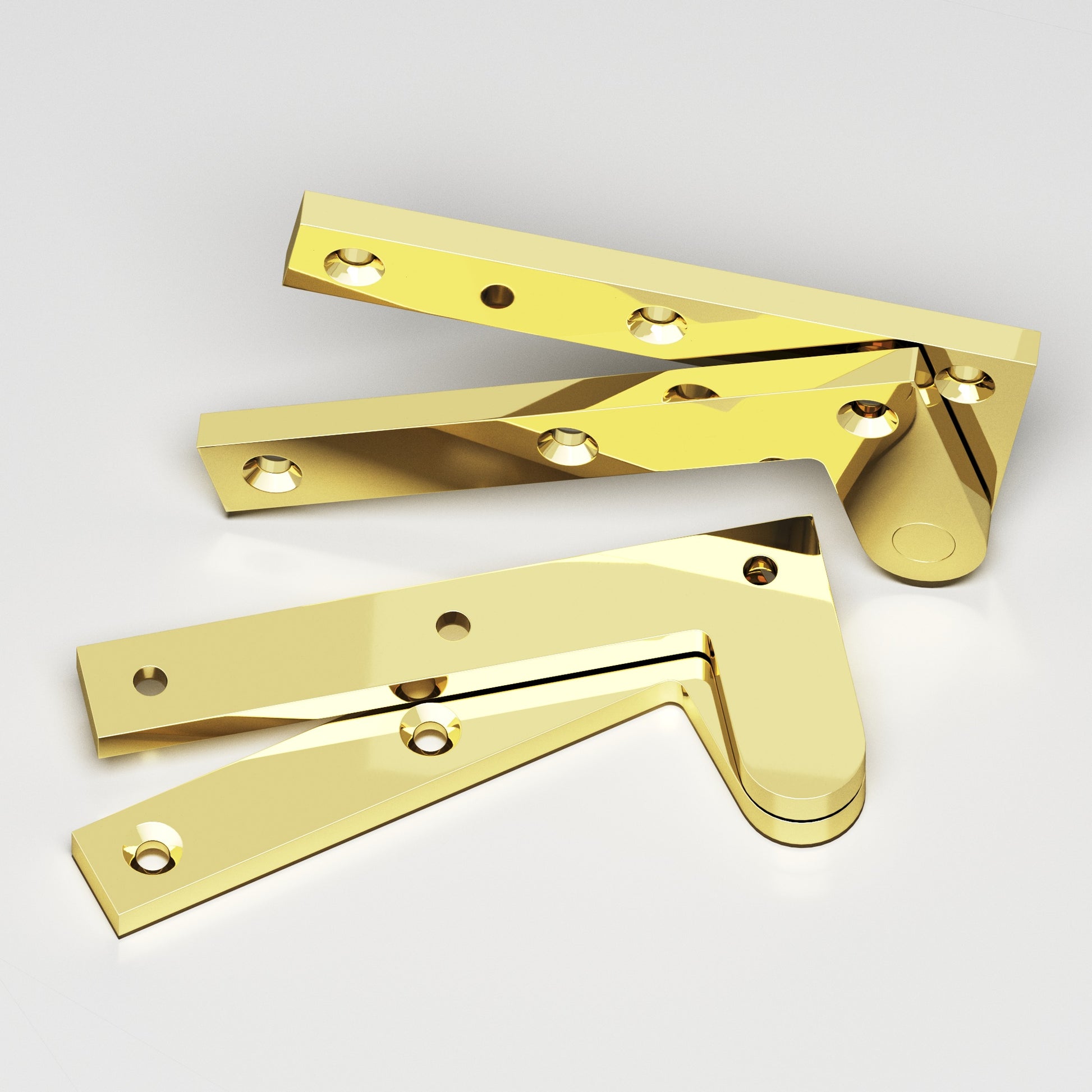 Colonial Bronze Series 4 4.375" Fixed Pin Pivot Hinge Polished Brass / 4.375"