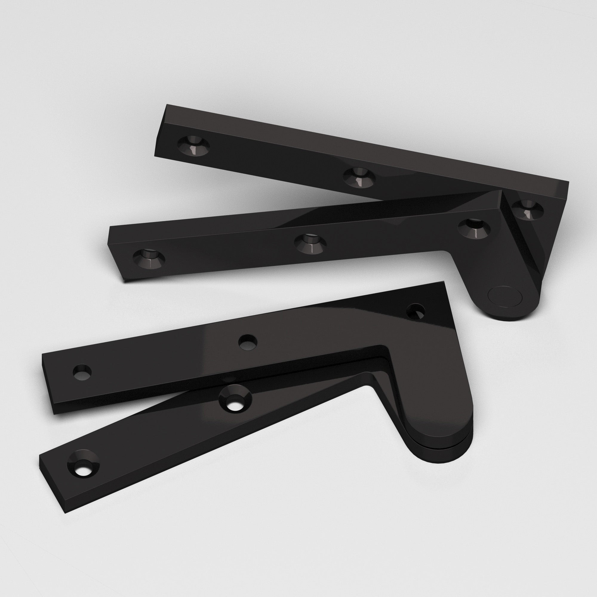 Colonial Bronze Series 4 4.375" Fixed Pin Pivot Hinge Satin Black / 4.375"