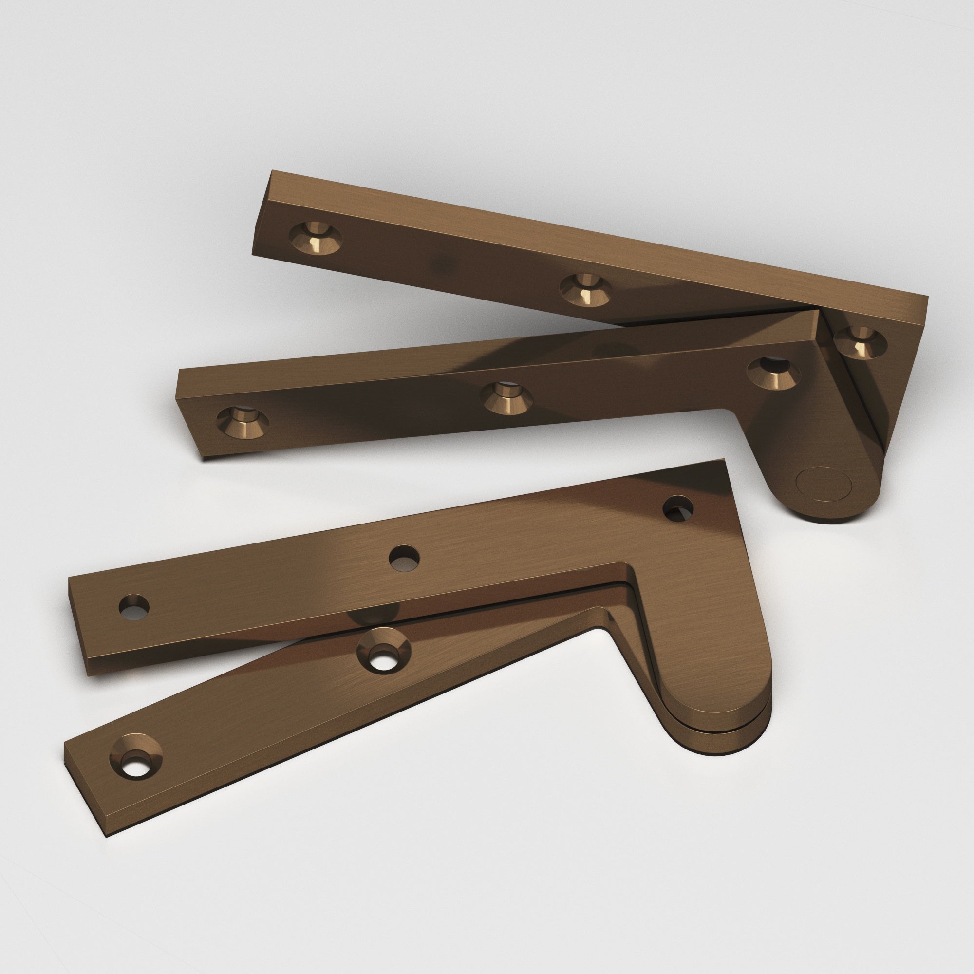 Colonial Bronze Series 4 4.375" Fixed Pin Pivot Hinge Light Statuary Bronze / 4.375"