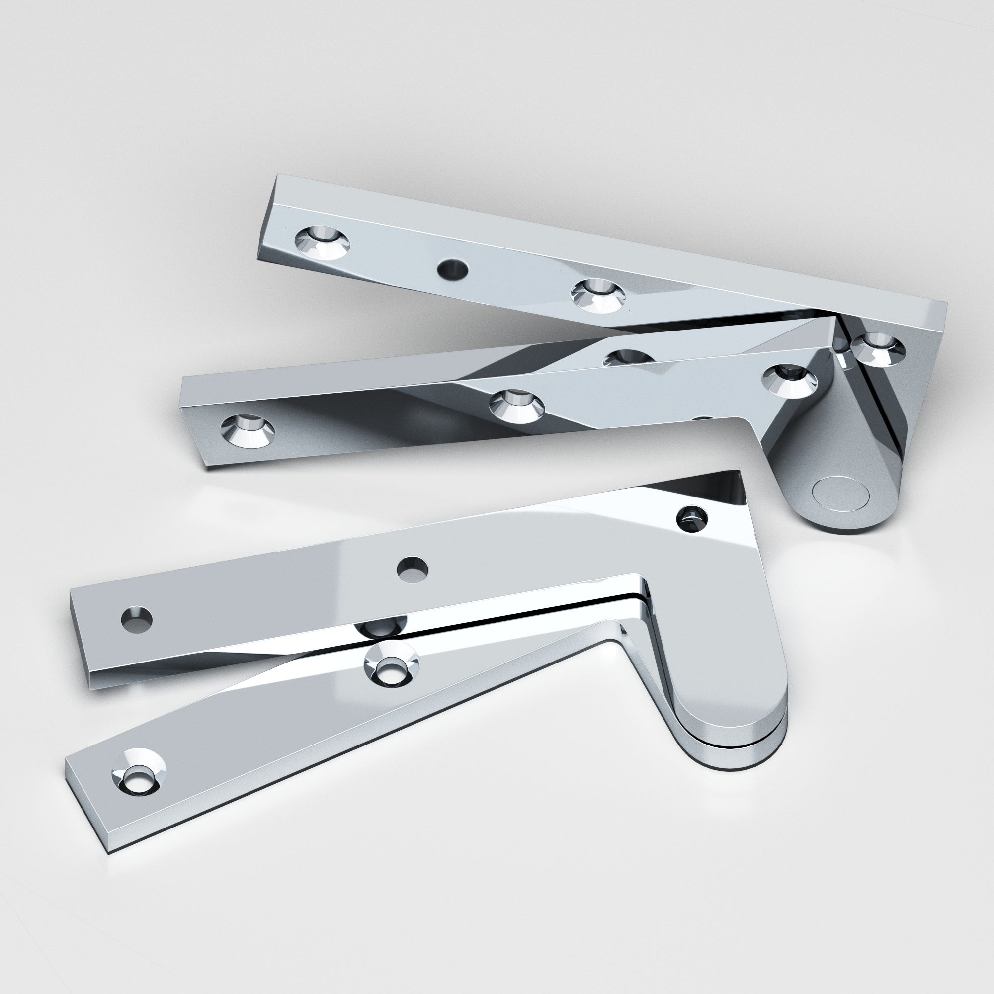 Colonial Bronze Series 4 4.375" Fixed Pin Pivot Hinge Polished Chrome / 4.375"