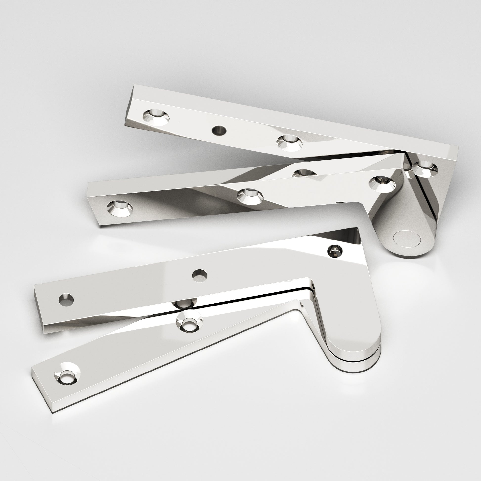 Colonial Bronze Series 4 4.375" Fixed Pin Pivot Hinge Polished Nickel / 4.375"