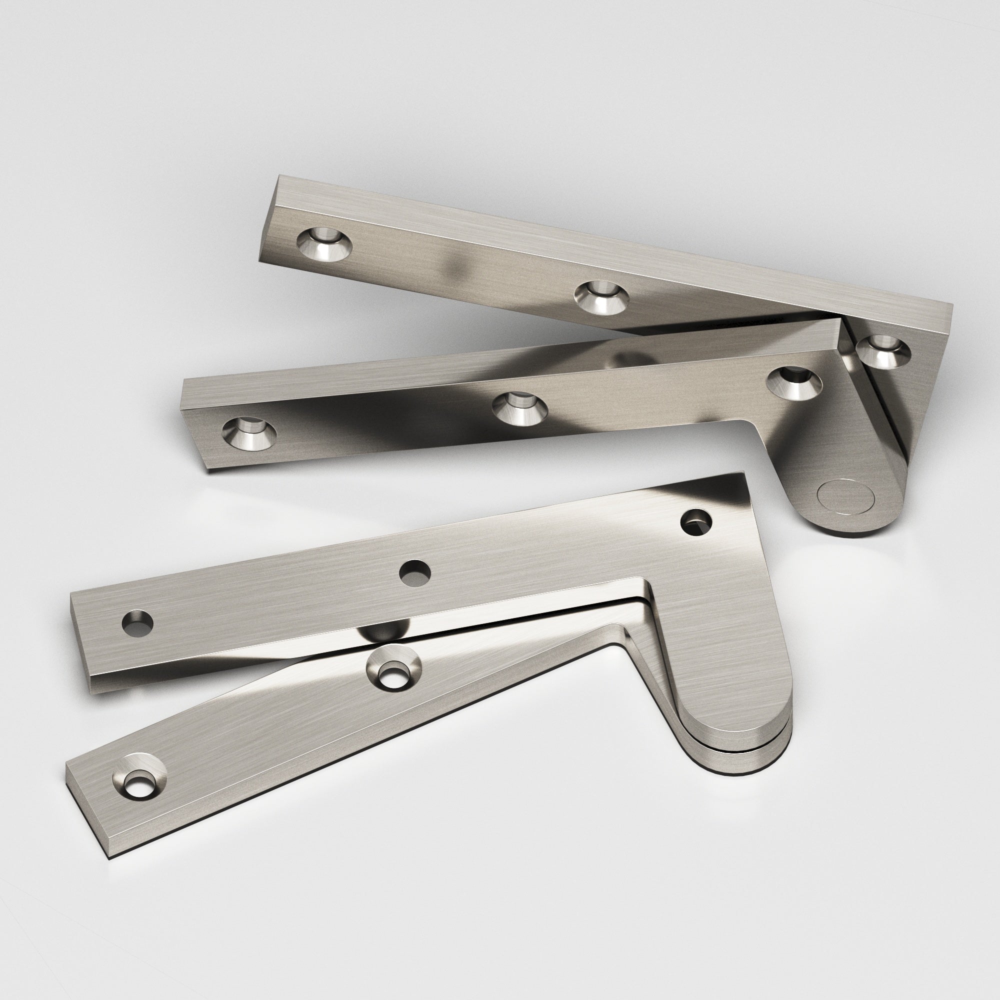 Colonial Bronze Series 4 4.375" Fixed Pin Pivot Hinge Satin Nickel / 4.375"