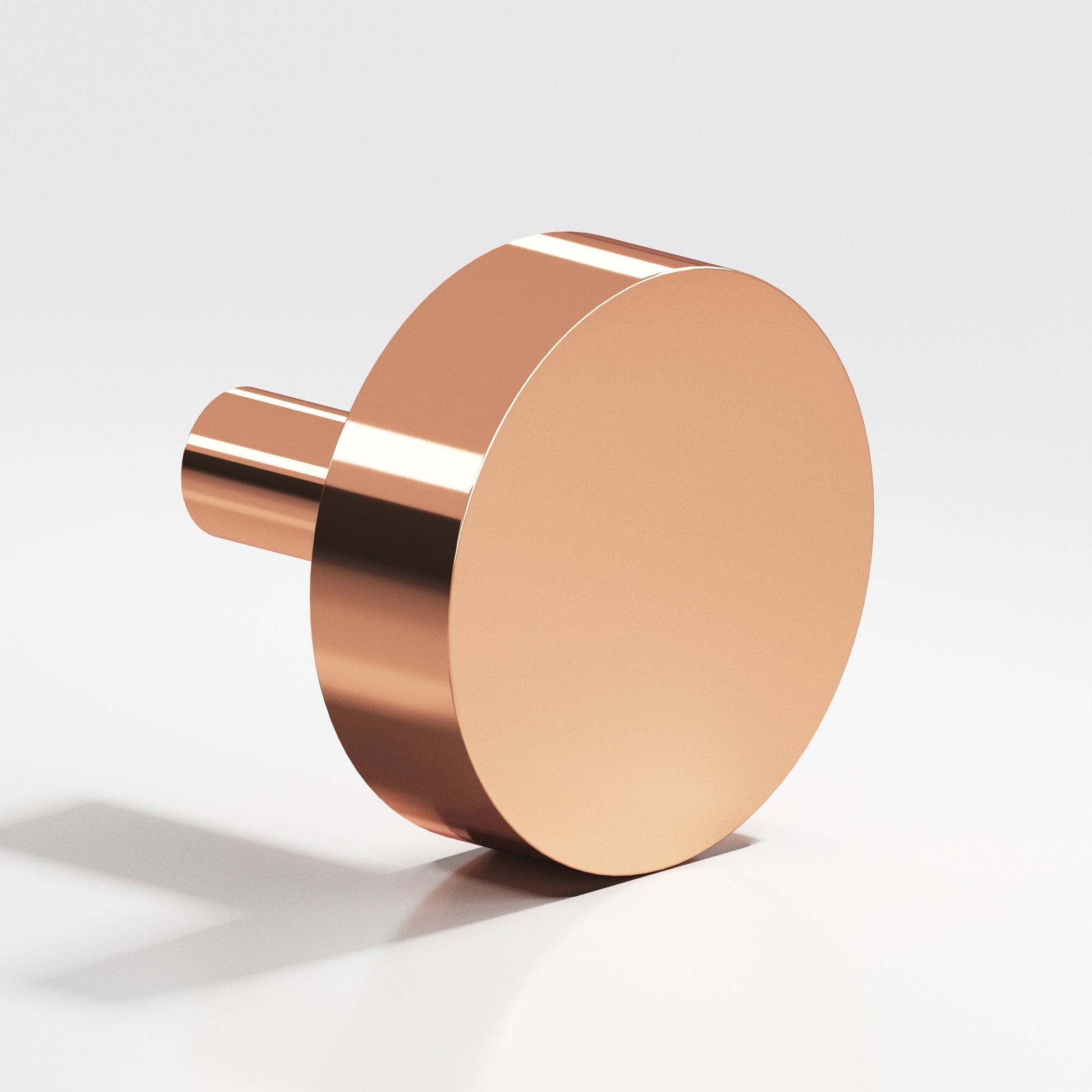 Colonial Bronze Series 512 1.5" Round Cabinet Knob With Straight Post Polished Copper / 1.5"