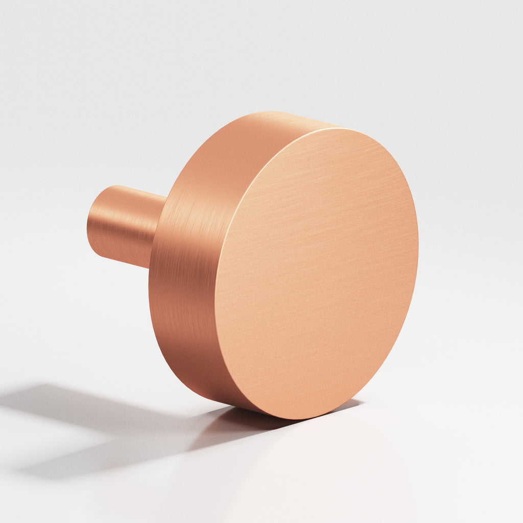 Colonial Bronze Series 511 1.25" Round Cabinet Knob With Straight Post Matte Satin Copper / 1.25"