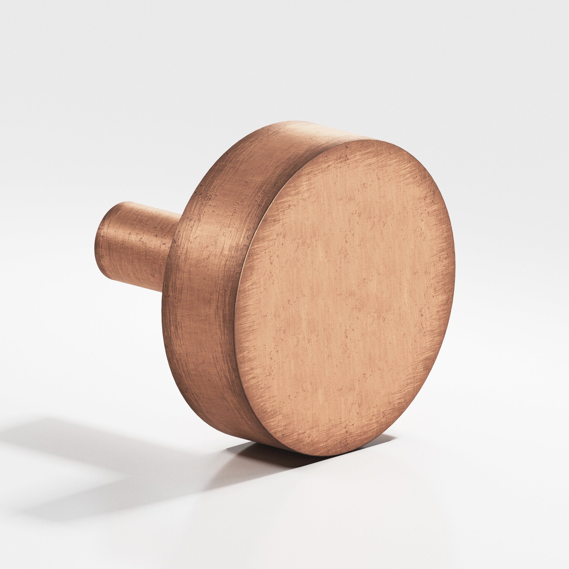 Colonial Bronze Series 511 1.25" Round Cabinet Knob With Straight Post Distressed Antique Copper / 1.25"