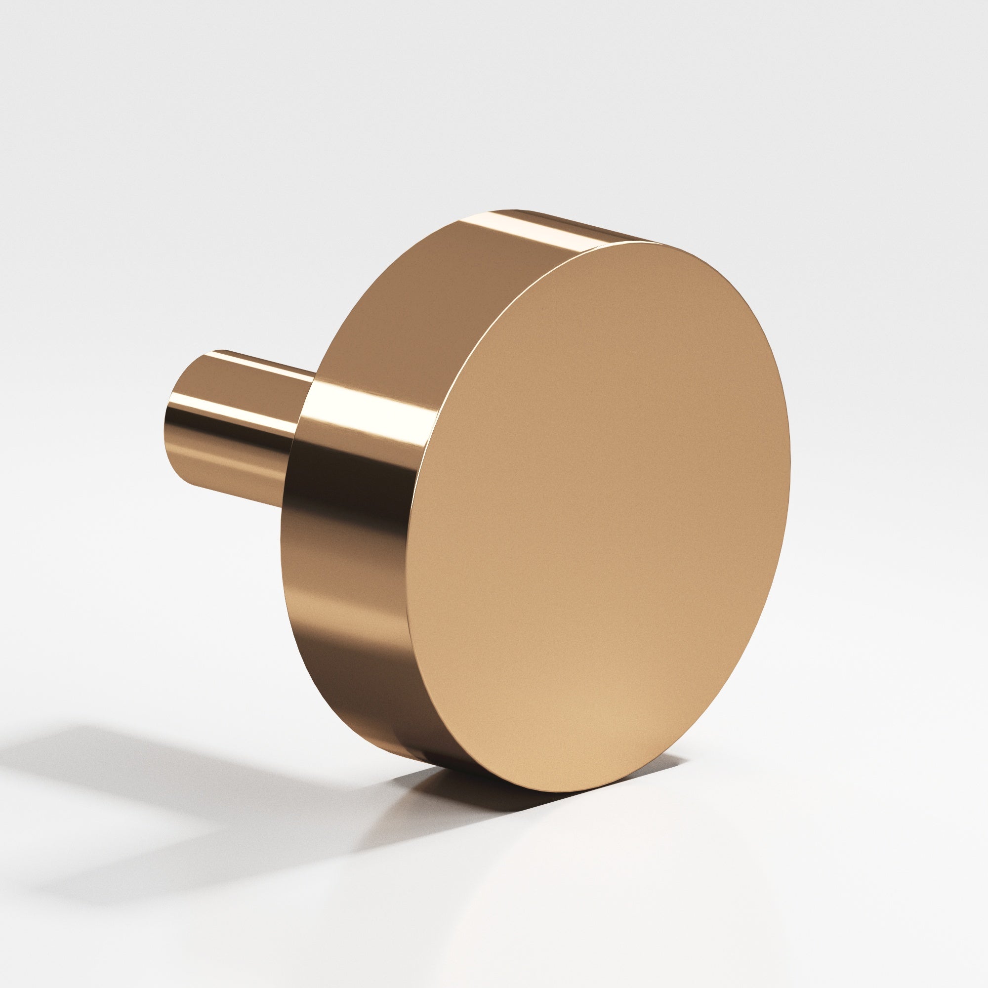 Colonial Bronze Series 512 1.5" Round Cabinet Knob With Straight Post Polished Bronze / 1.5"