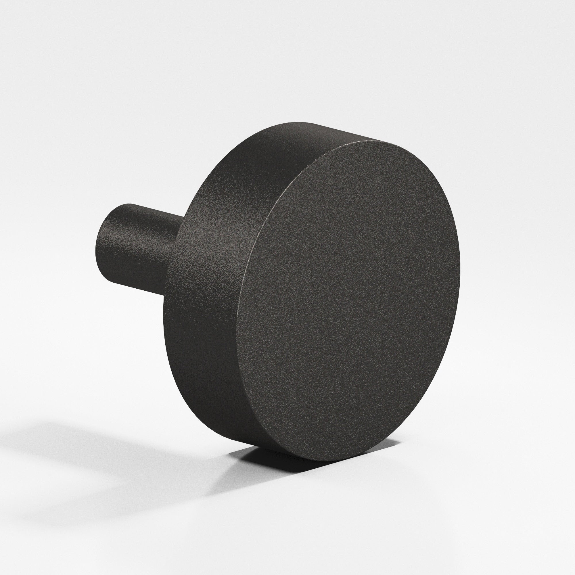 Colonial Bronze Series 512 1.5" Round Cabinet Knob With Straight Post Frost Black™ / 1.5"