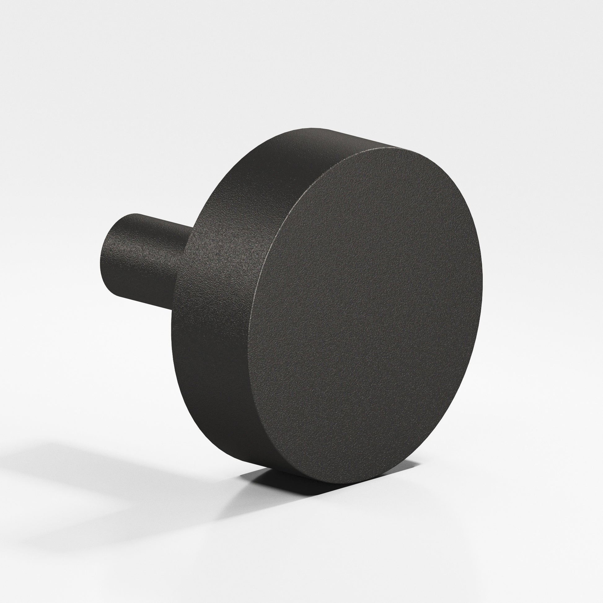 Colonial Bronze Series 511 1.25" Round Cabinet Knob With Straight Post Frost Black™ / 1.25"
