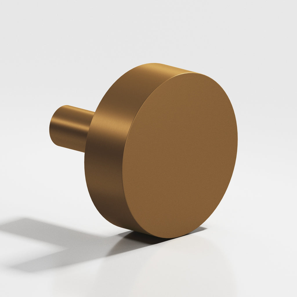 Colonial Bronze Series 511 1.25" Round Cabinet Knob With Straight Post Matte Light Statuary Bronze / 1.25"