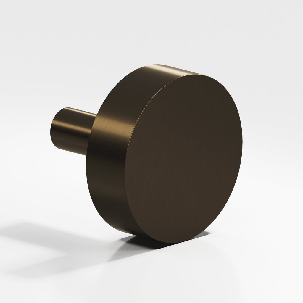 Colonial Bronze Series 510 1" Round Cabinet Knob With Straight Post Oil Rubbed Bronze / 1"
