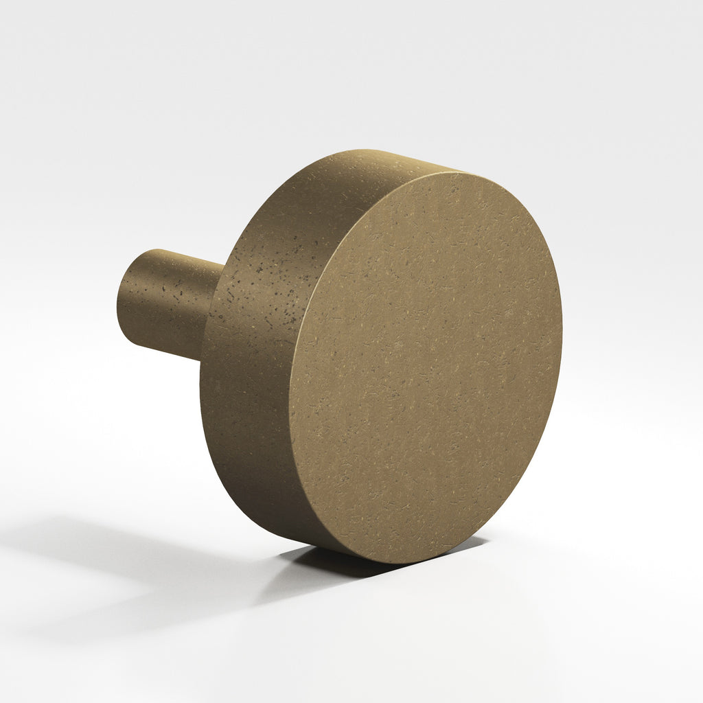 Colonial Bronze Series 512 1.5" Round Cabinet Knob With Straight Post Distressed Oil Rubbed Bronze / 1.5"