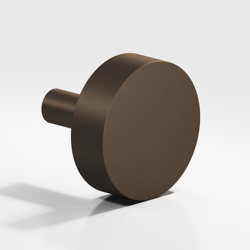Colonial Bronze Series 512 1.5" Round Cabinet Knob With Straight Post Heritage Bronze / 1.5"