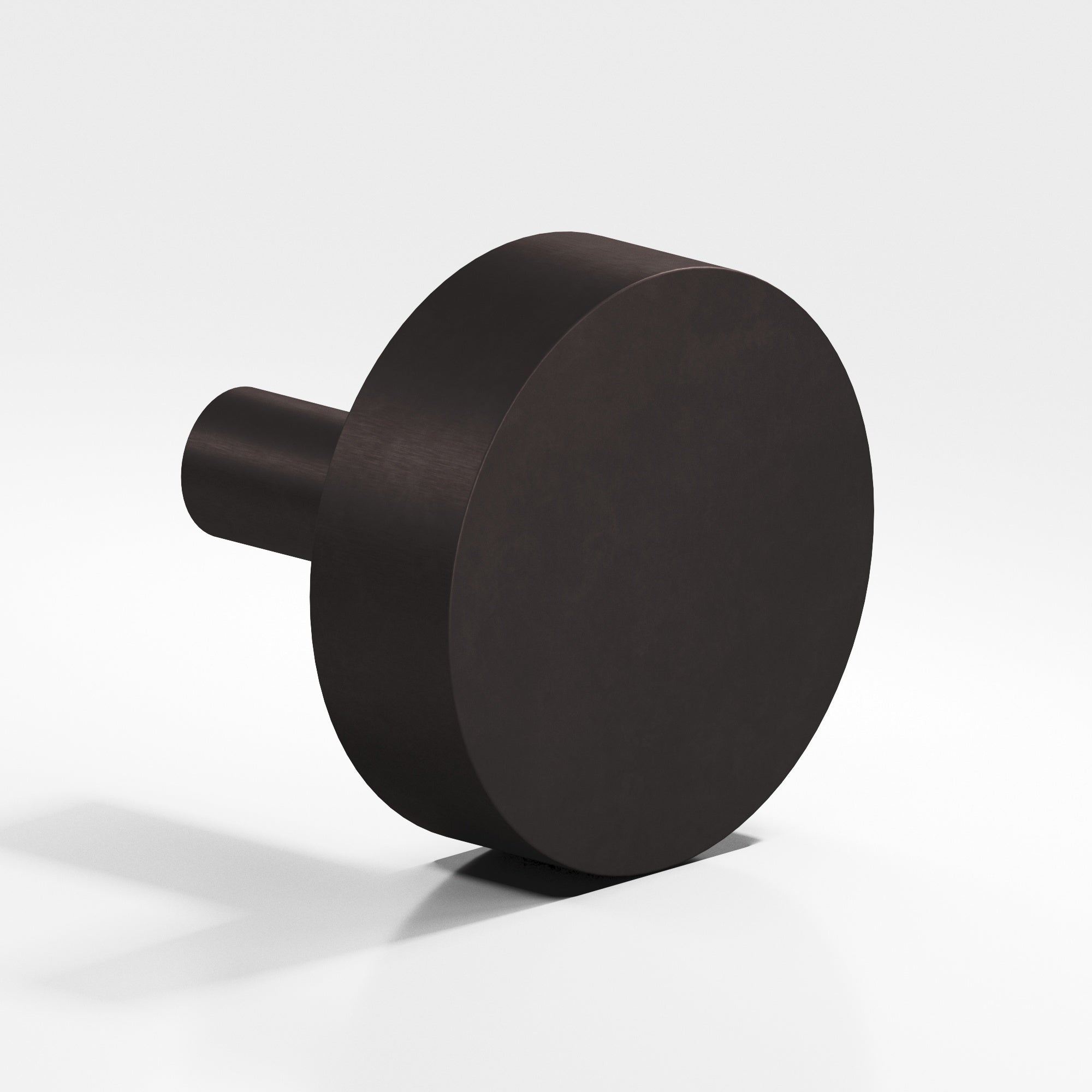 Colonial Bronze Series 512 1.5" Round Cabinet Knob With Straight Post Matte Dark Statuary Bronze / 1.5"