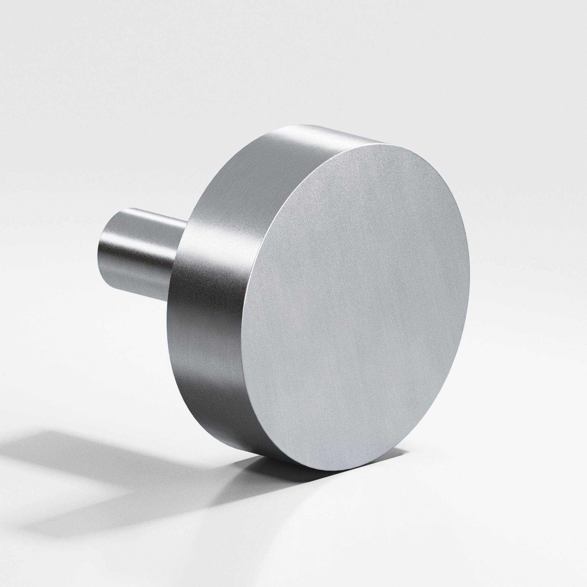 Colonial Bronze Series 512 1.5" Round Cabinet Knob With Straight Post Satin Chrome / 1.5"