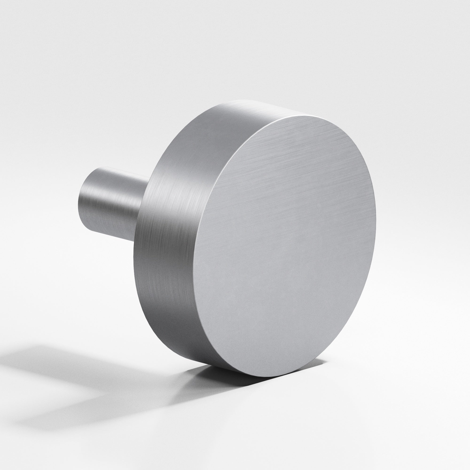 Colonial Bronze Series 512 1.5" Round Cabinet Knob With Straight Post Matte Satin Chrome / 1.5"