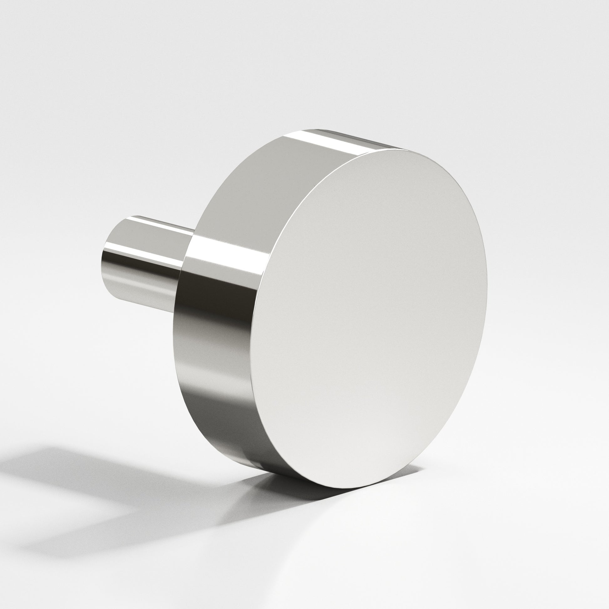 Colonial Bronze Series 510 1" Round Cabinet Knob With Straight Post Polished Nickel / 1"