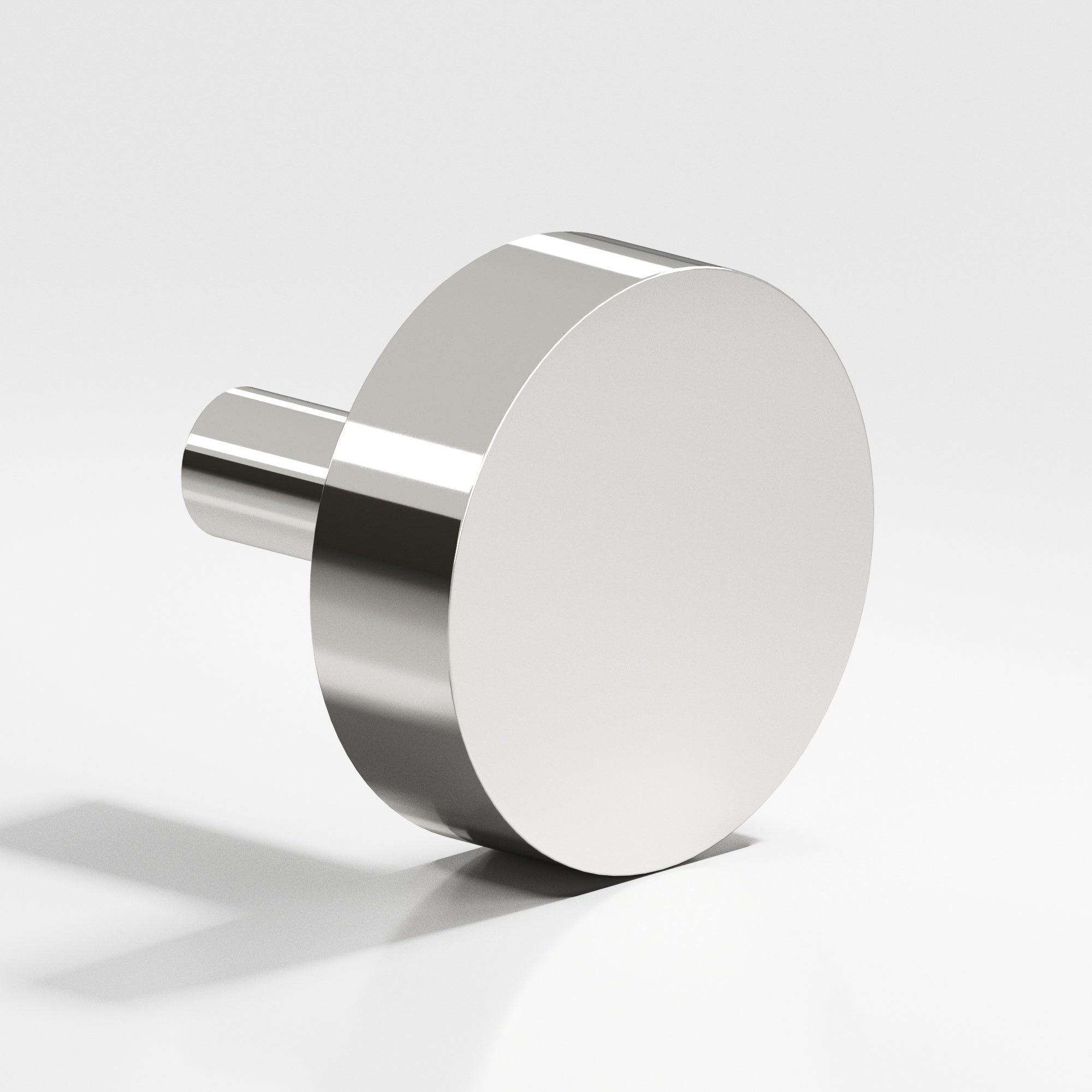 Colonial Bronze Series 512 1.5" Round Cabinet Knob With Straight Post Polished Nickel / 1.5"