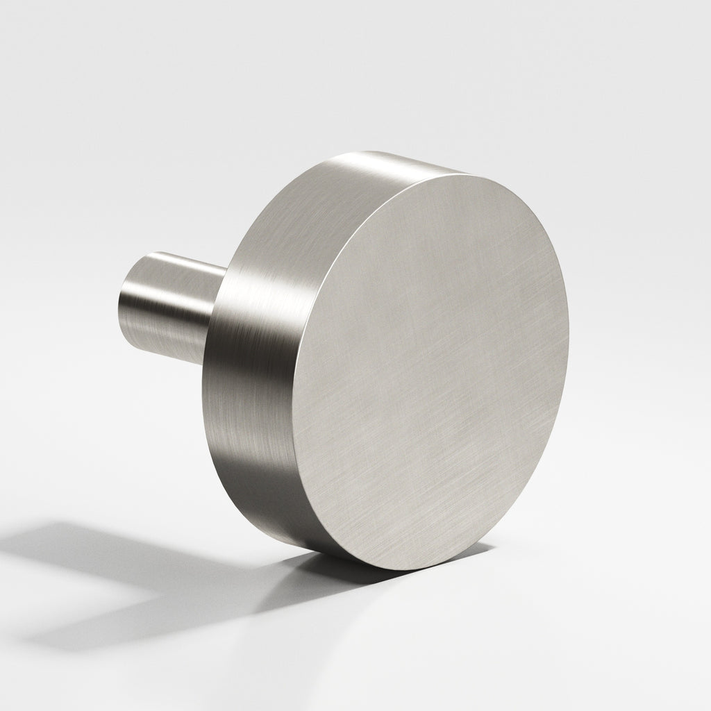 Colonial Bronze Series 512 1.5" Round Cabinet Knob With Straight Post Satin Nickel / 1.5"