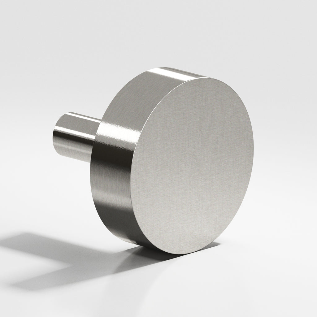 Colonial Bronze Series 511 1.25" Round Cabinet Knob With Straight Post Nickel Stainless / 1.25"
