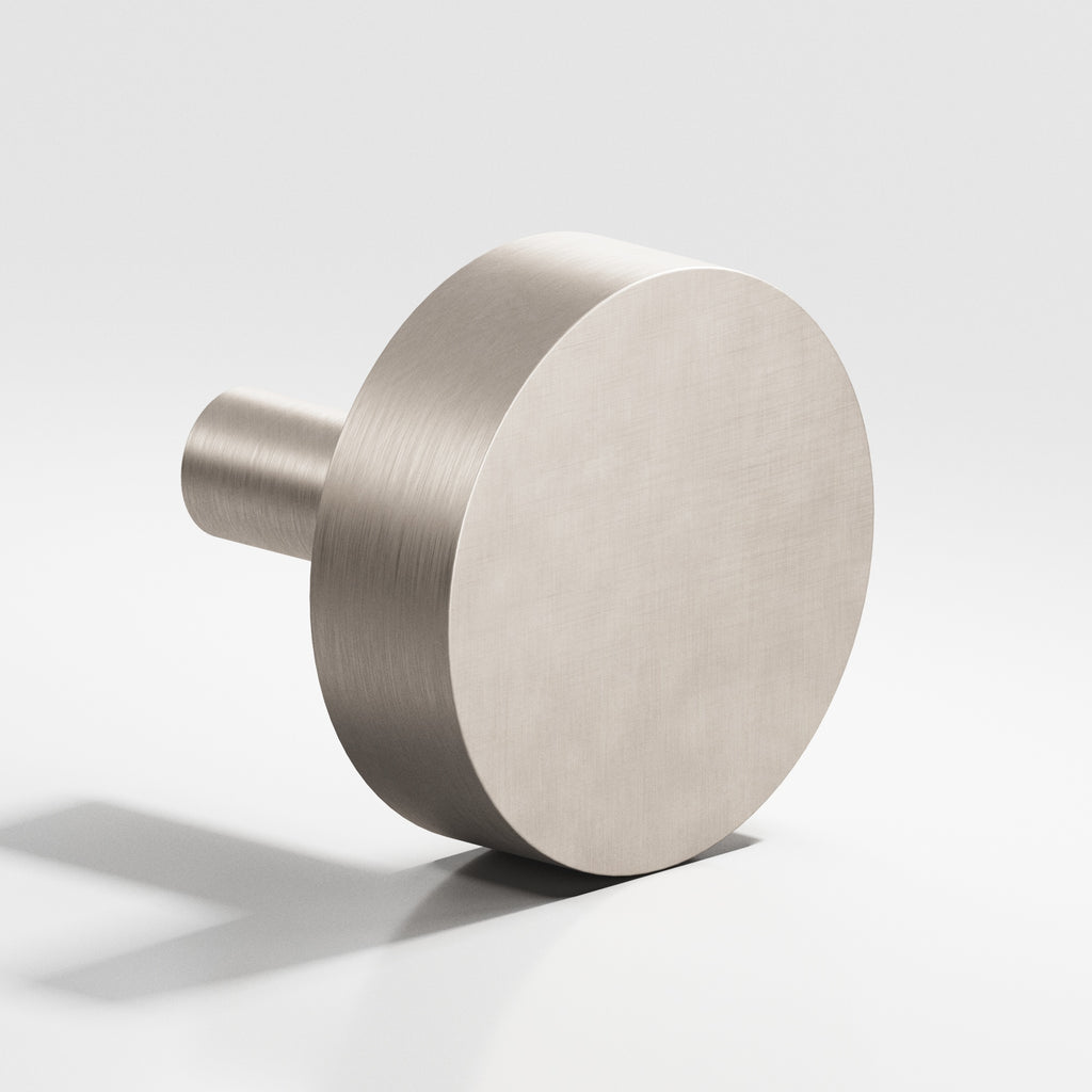 Colonial Bronze Series 511 1.25" Round Cabinet Knob With Straight Post Matte Satin Nickel / 1.25"