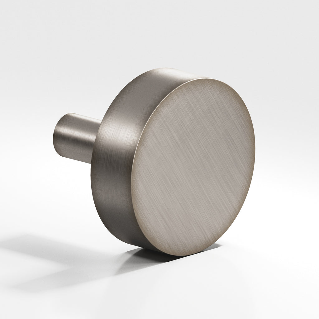 Colonial Bronze Series 510 1" Round Cabinet Knob With Straight Post Pewter / 1"