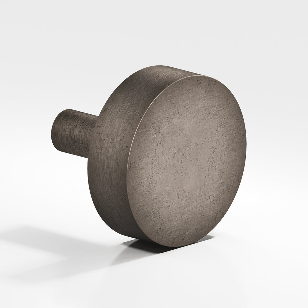 Colonial Bronze Series 511 1.25" Round Cabinet Knob With Straight Post Distressed Pewter / 1.25"