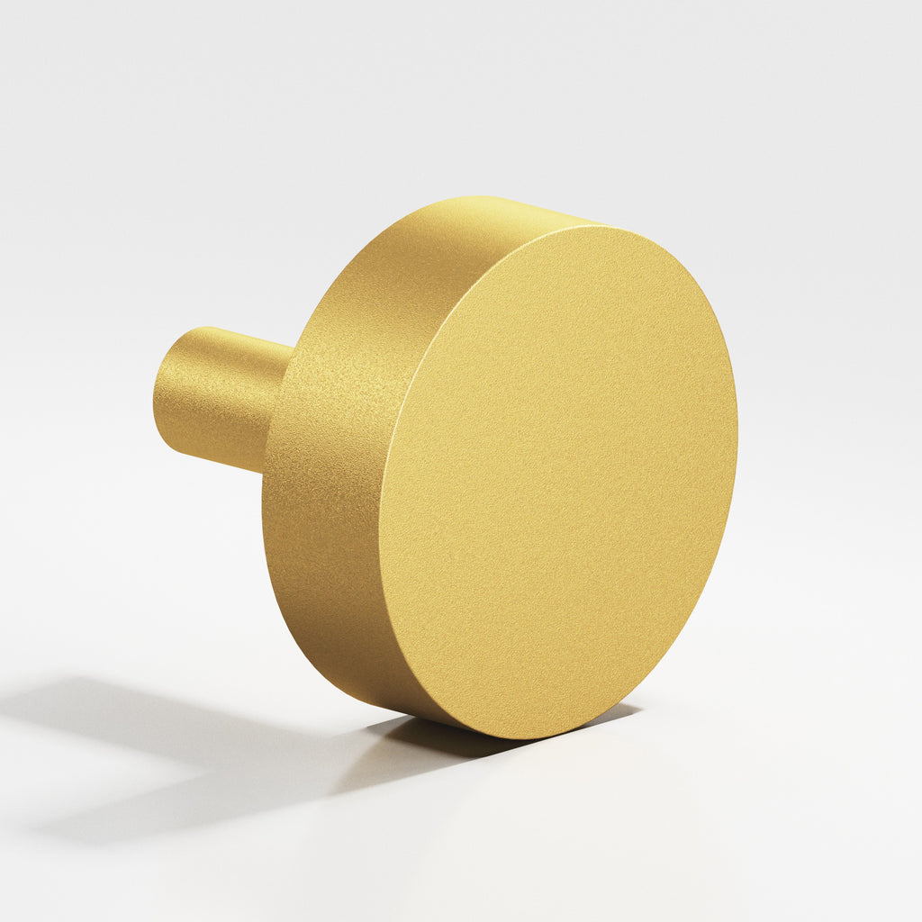 Colonial Bronze Series 511 1.25" Round Cabinet Knob With Straight Post Frost Brass™ / 1.25"