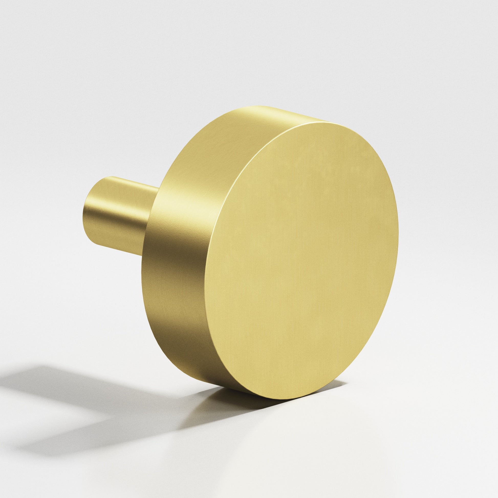 Colonial Bronze Series 512 1.5" Round Cabinet Knob With Straight Post Matte Satin Brass / 1.5"