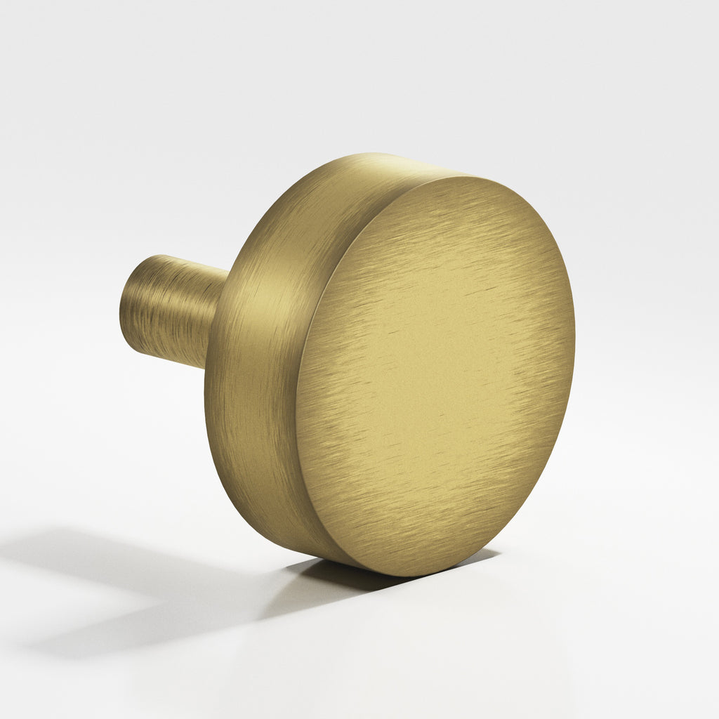 Colonial Bronze Series 511 1.25" Round Cabinet Knob With Straight Post Matte Antique Satin Brass / 1.25"