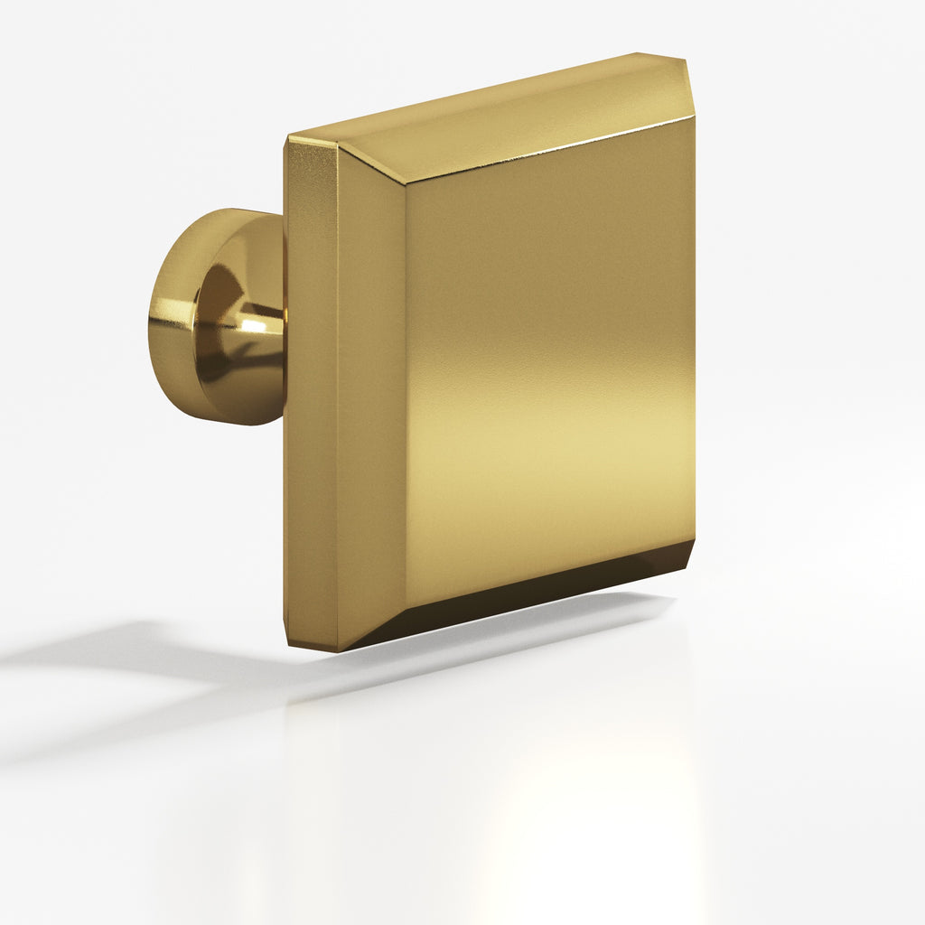 Colonial Bronze Series 527 1.5" Square Beveled Cabinet Knob With Flared Post Antique Bronze / 1.5"