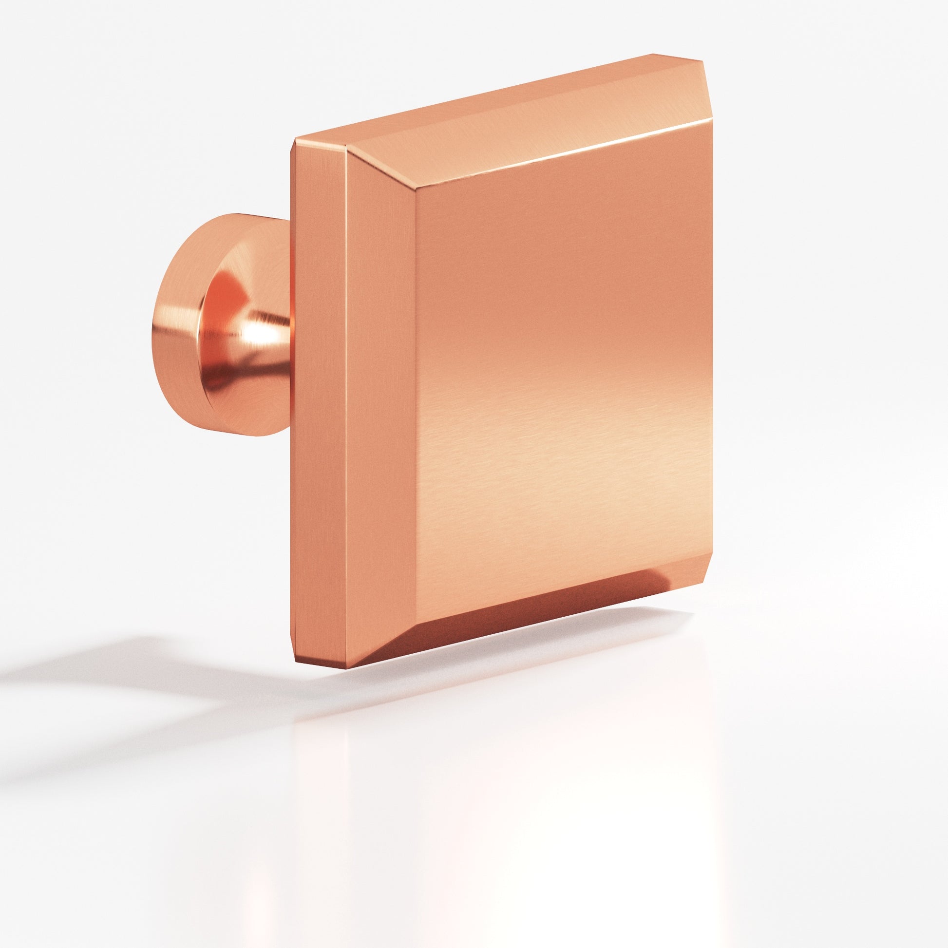 Colonial Bronze Series 527 1.5" Square Beveled Cabinet Knob With Flared Post Satin Copper / 1.5"