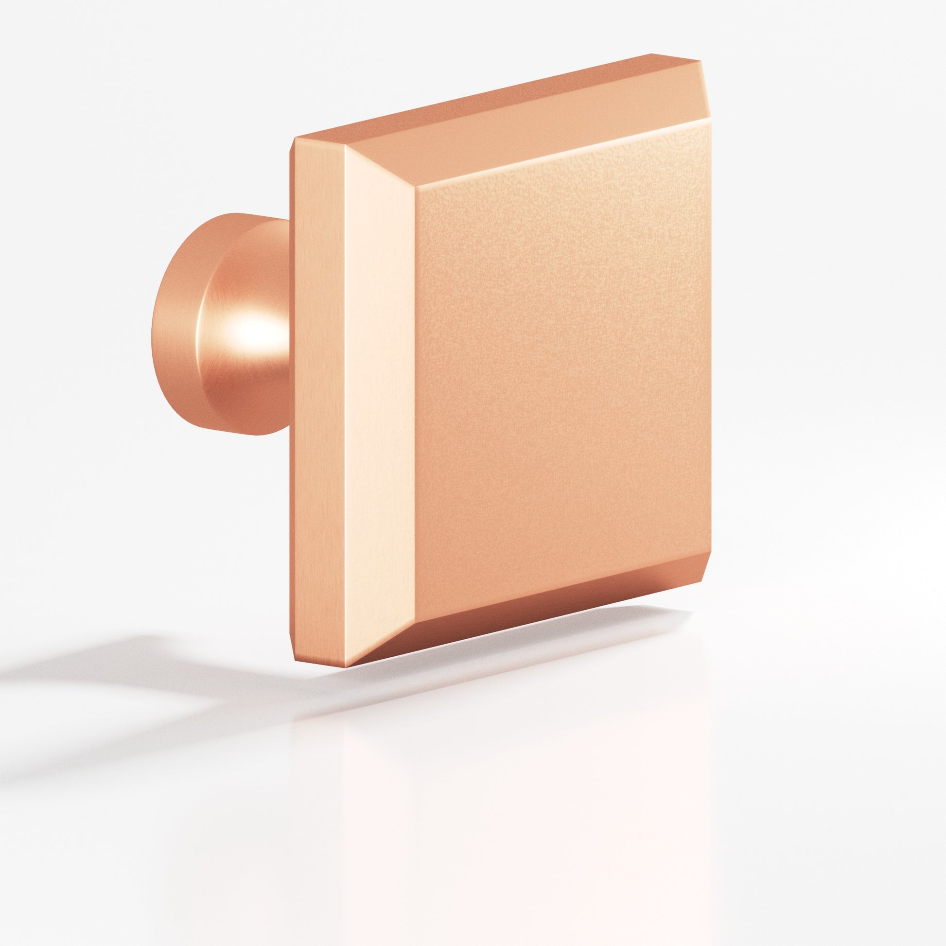 Colonial Bronze Series 527 1.5" Square Beveled Cabinet Knob With Flared Post Matte Satin Copper / 1.5"