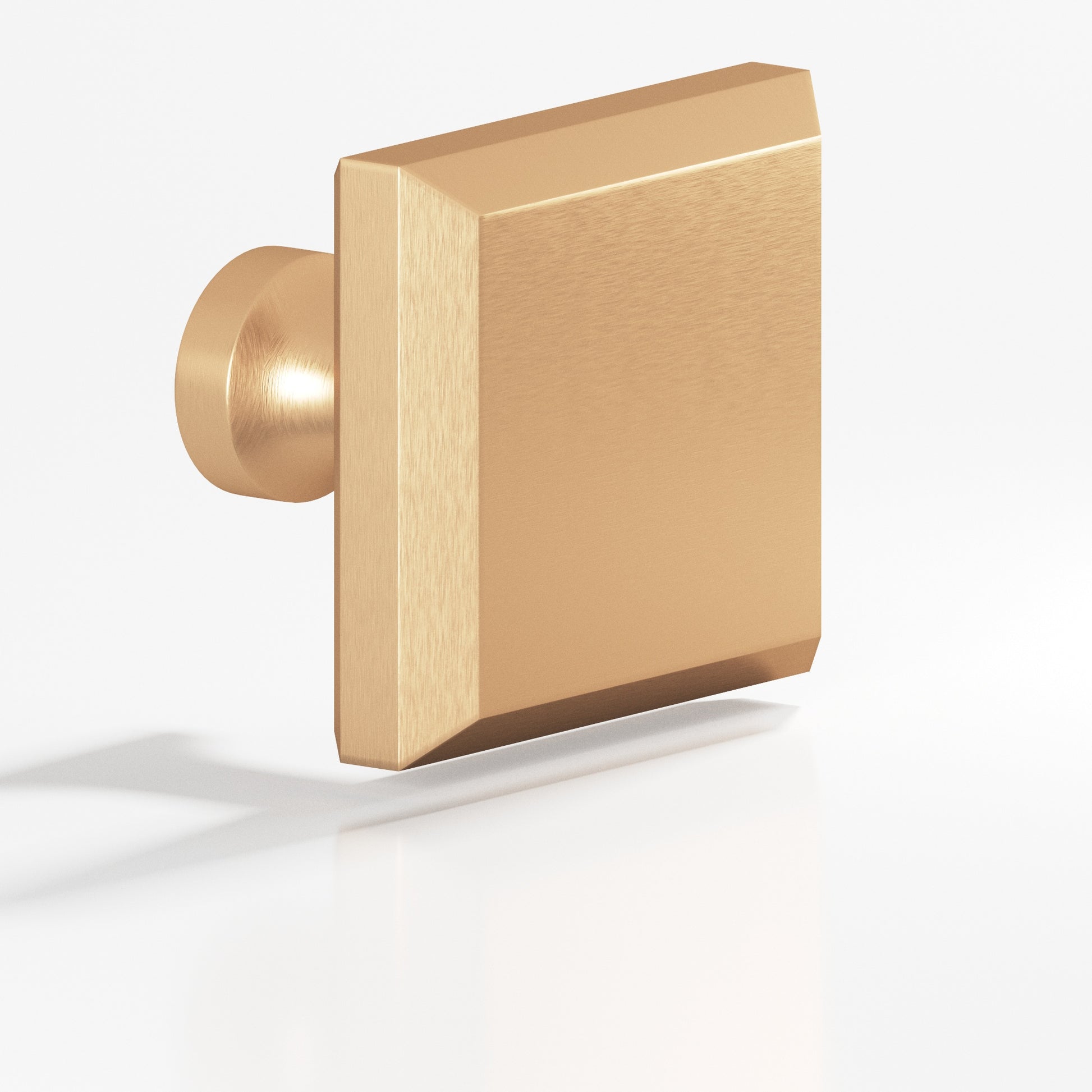 Colonial Bronze Series 527 1.5" Square Beveled Cabinet Knob With Flared Post Matte Satin Bronze / 1.5"