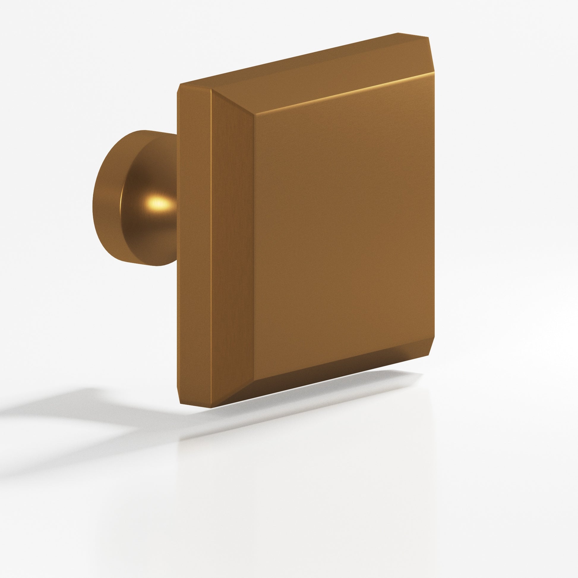 Colonial Bronze Series 527 1.5" Square Beveled Cabinet Knob With Flared Post Matte Light Statuary Bronze / 1.5"