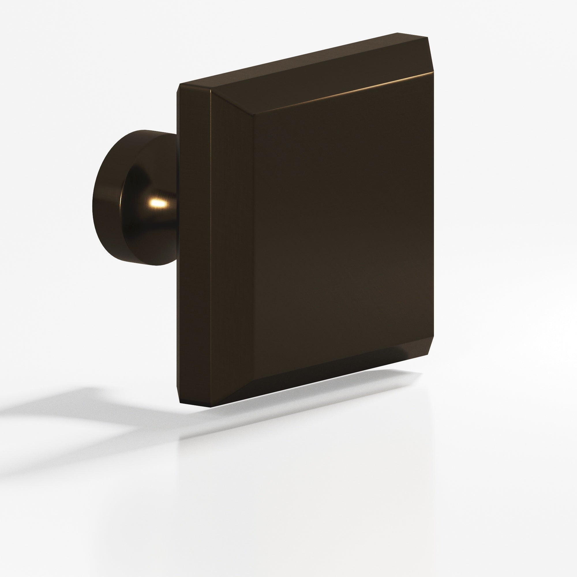 Colonial Bronze Series 526 1.25" Square Beveled Cabinet Knob With Flared Post Oil Rubbed Bronze / 1.25"