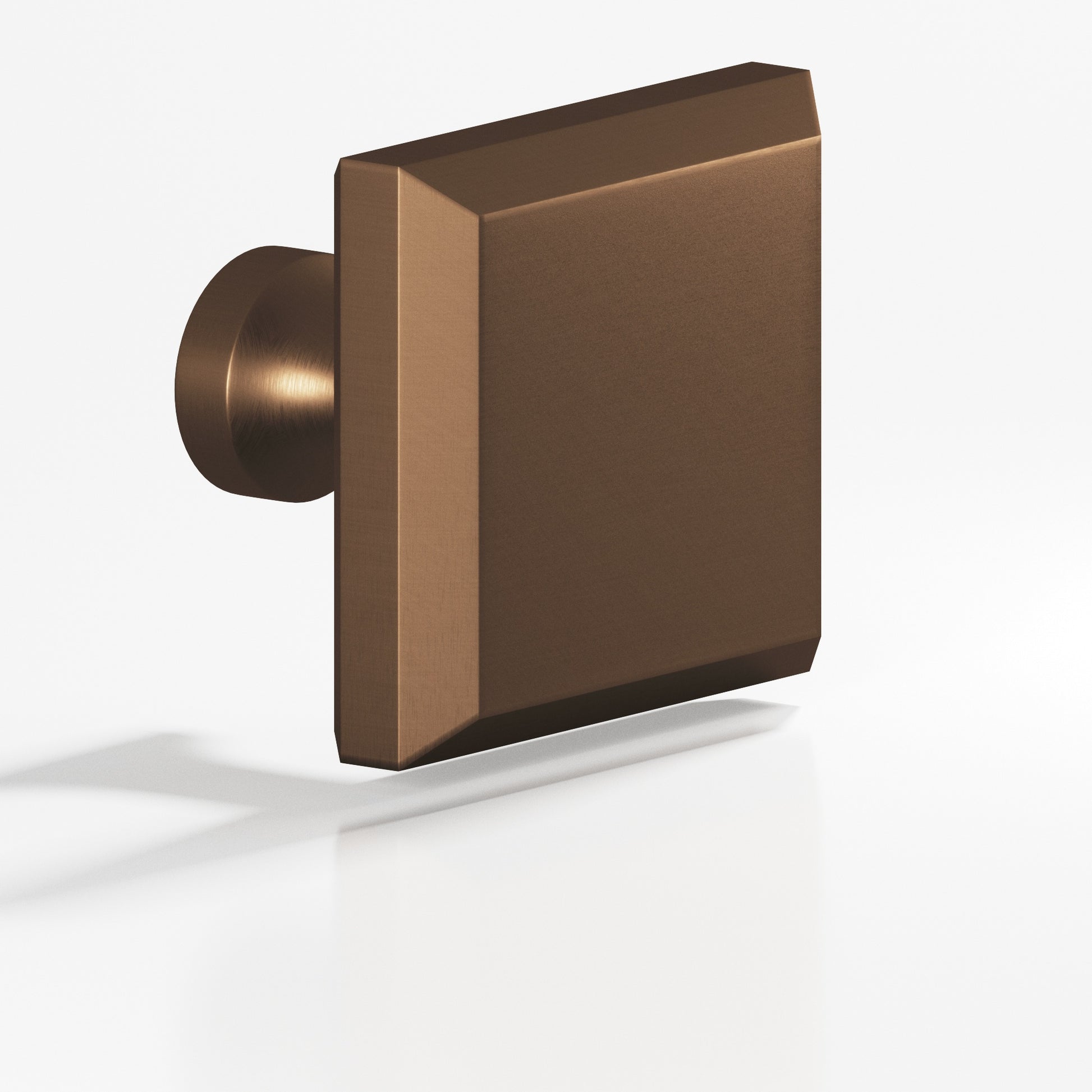 Colonial Bronze Series 527 1.5" Square Beveled Cabinet Knob With Flared Post Matte Oil Rubbed Bronze / 1.5"