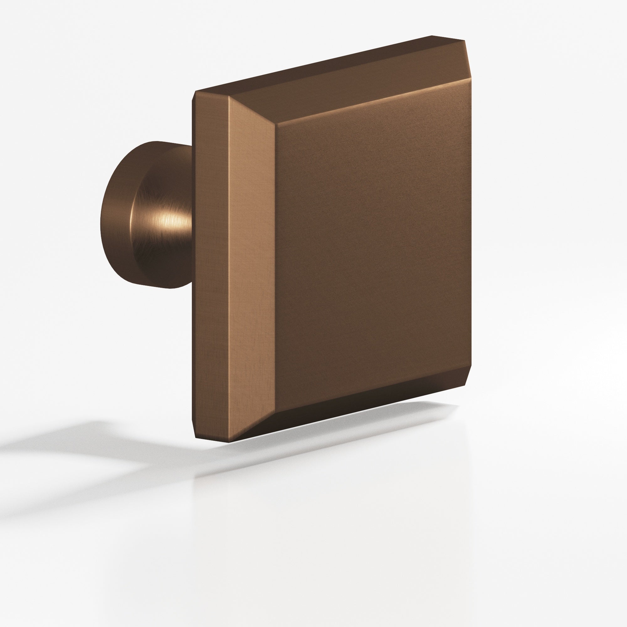 Colonial Bronze Series 527 1.5" Square Beveled Cabinet Knob With Flared Post Matte Oil Rubbed Bronze / 1.5"