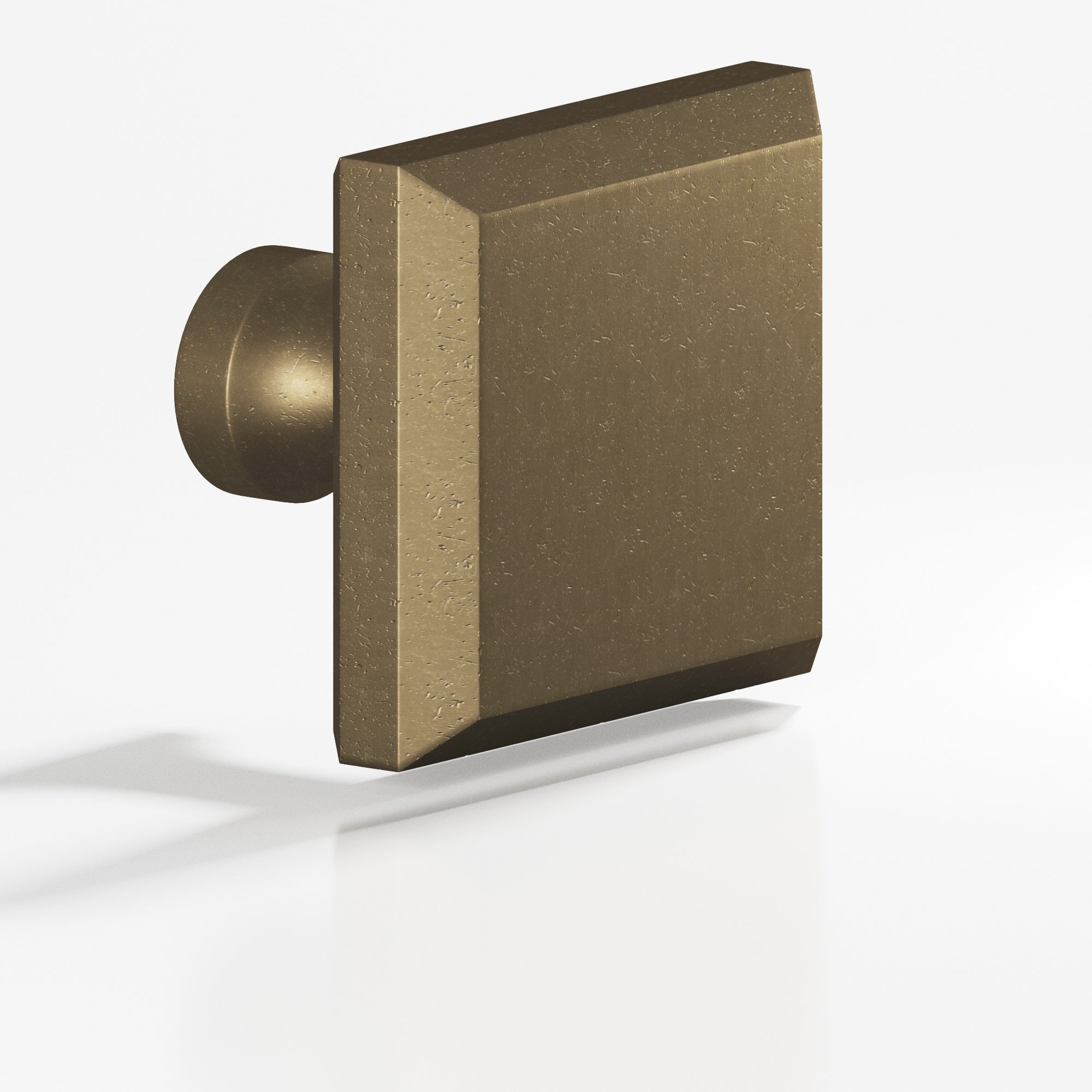 Colonial Bronze Series 527 1.5" Square Beveled Cabinet Knob With Flared Post Distressed Oil Rubbed Bronze / 1.5"