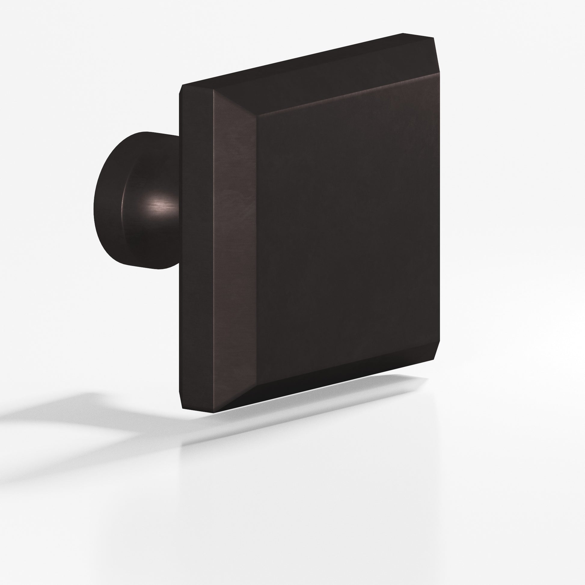 Colonial Bronze Series 527 1.5" Square Beveled Cabinet Knob With Flared Post Matte Dark Statuary Bronze / 1.5"