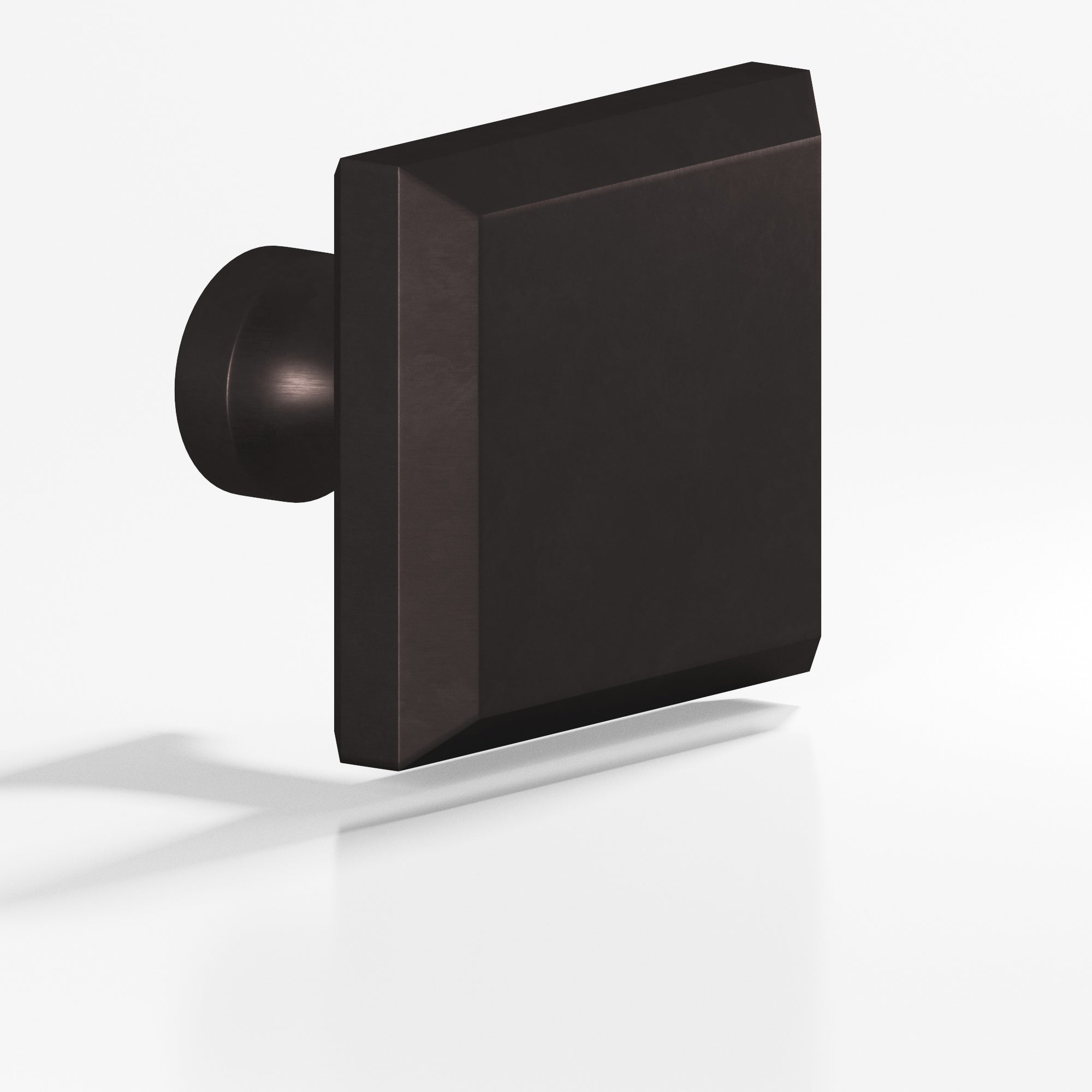 Colonial Bronze Series 527 1.5" Square Beveled Cabinet Knob With Flared Post Matte Dark Statuary Bronze / 1.5"