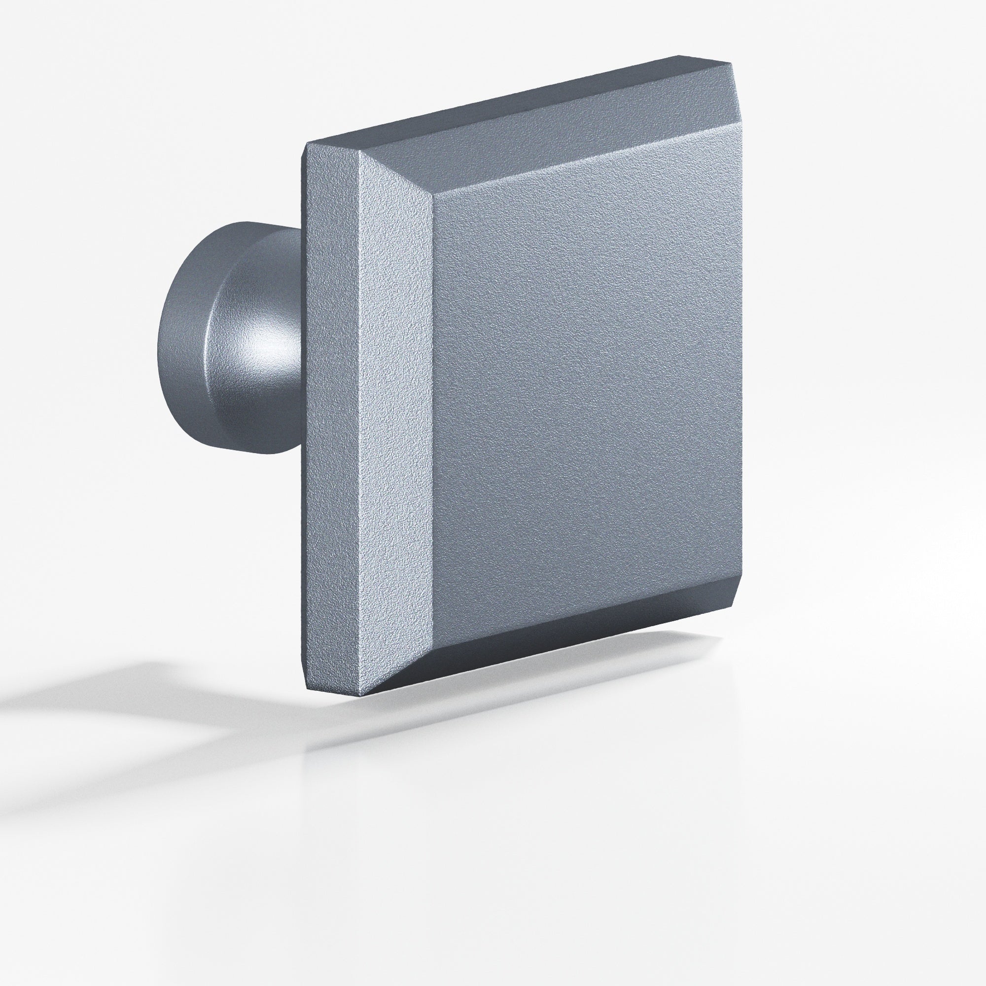 Colonial Bronze Series 526 1.25" Square Beveled Cabinet Knob With Flared Post Frost Chrome™ / 1.25"