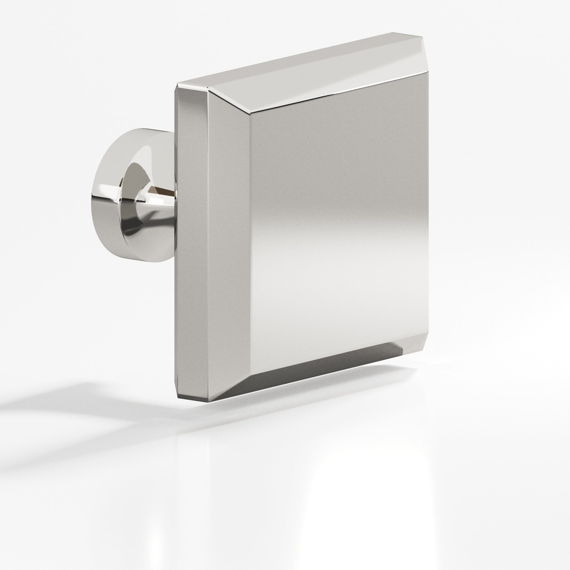 Colonial Bronze Series 526 1.25" Square Beveled Cabinet Knob With Flared Post Polished Nickel / 1.25"
