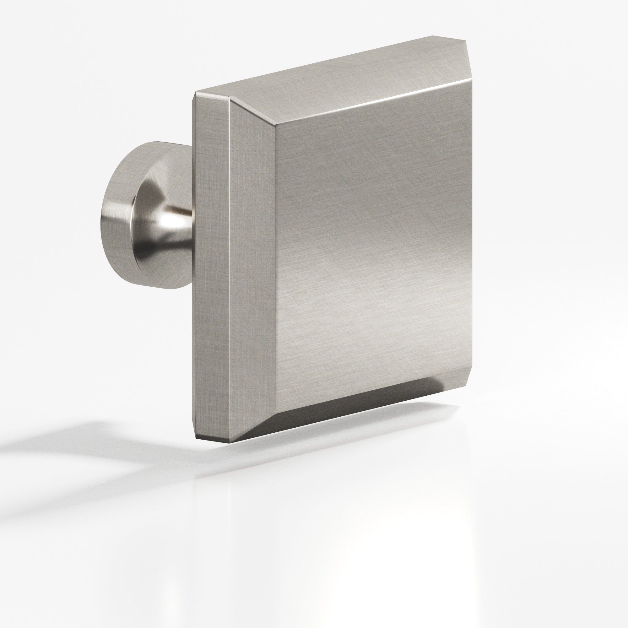 Colonial Bronze Series 526 1.25" Square Beveled Cabinet Knob With Flared Post Satin Nickel / 1.25"
