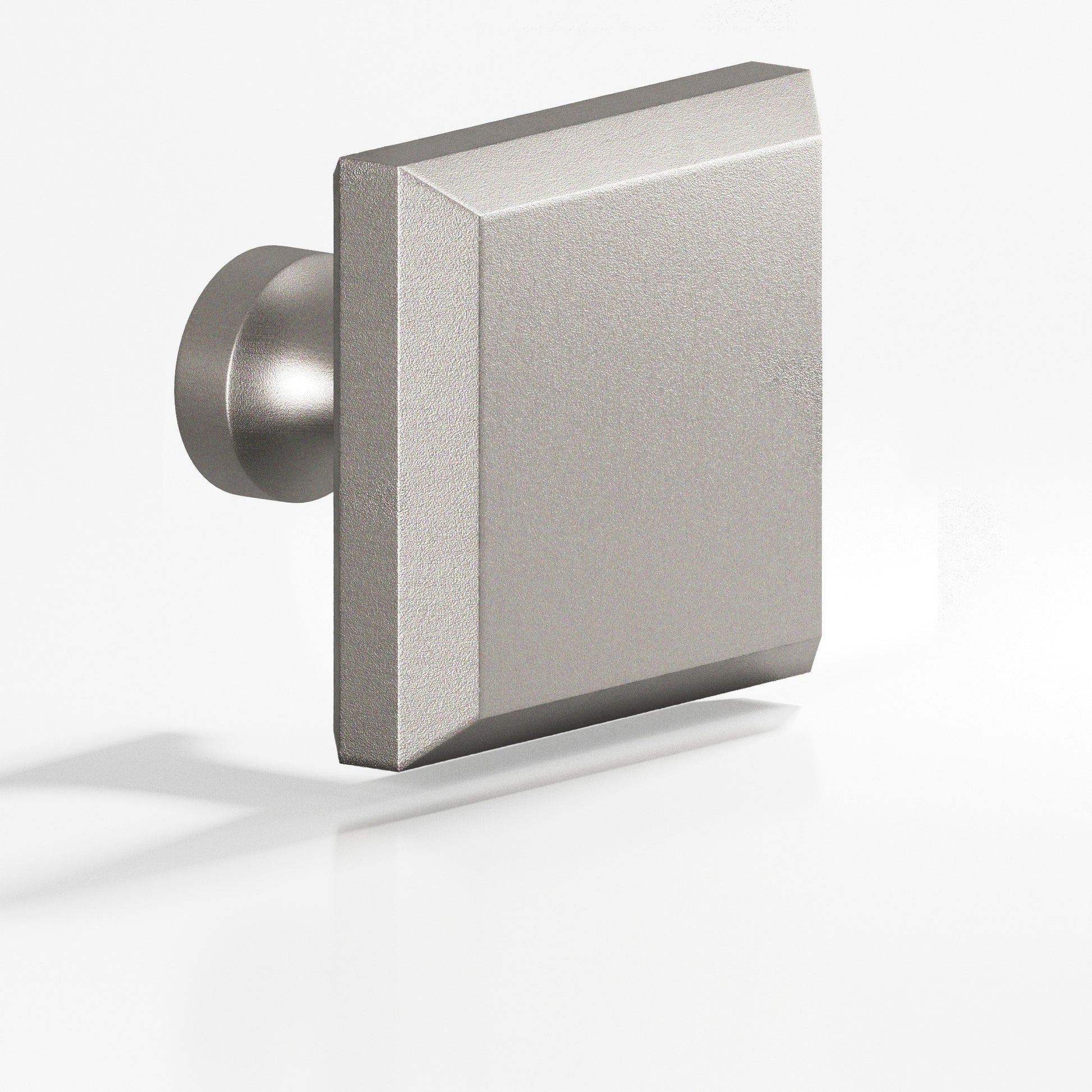 Colonial Bronze Series 527 1.5" Square Beveled Cabinet Knob With Flared Post Frost Nickel™ / 1.5"