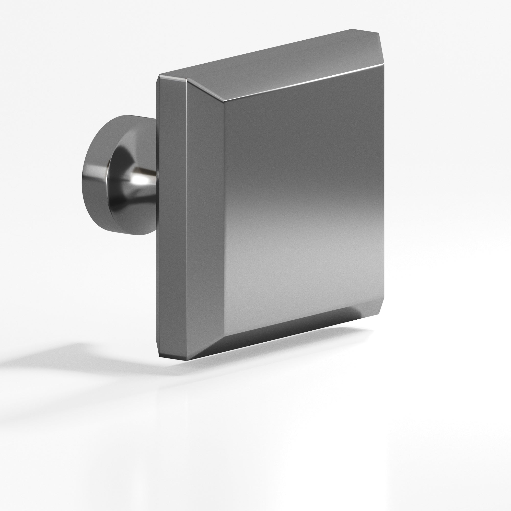 Colonial Bronze Series 527 1.5" Square Beveled Cabinet Knob With Flared Post Graphite / 1.5"