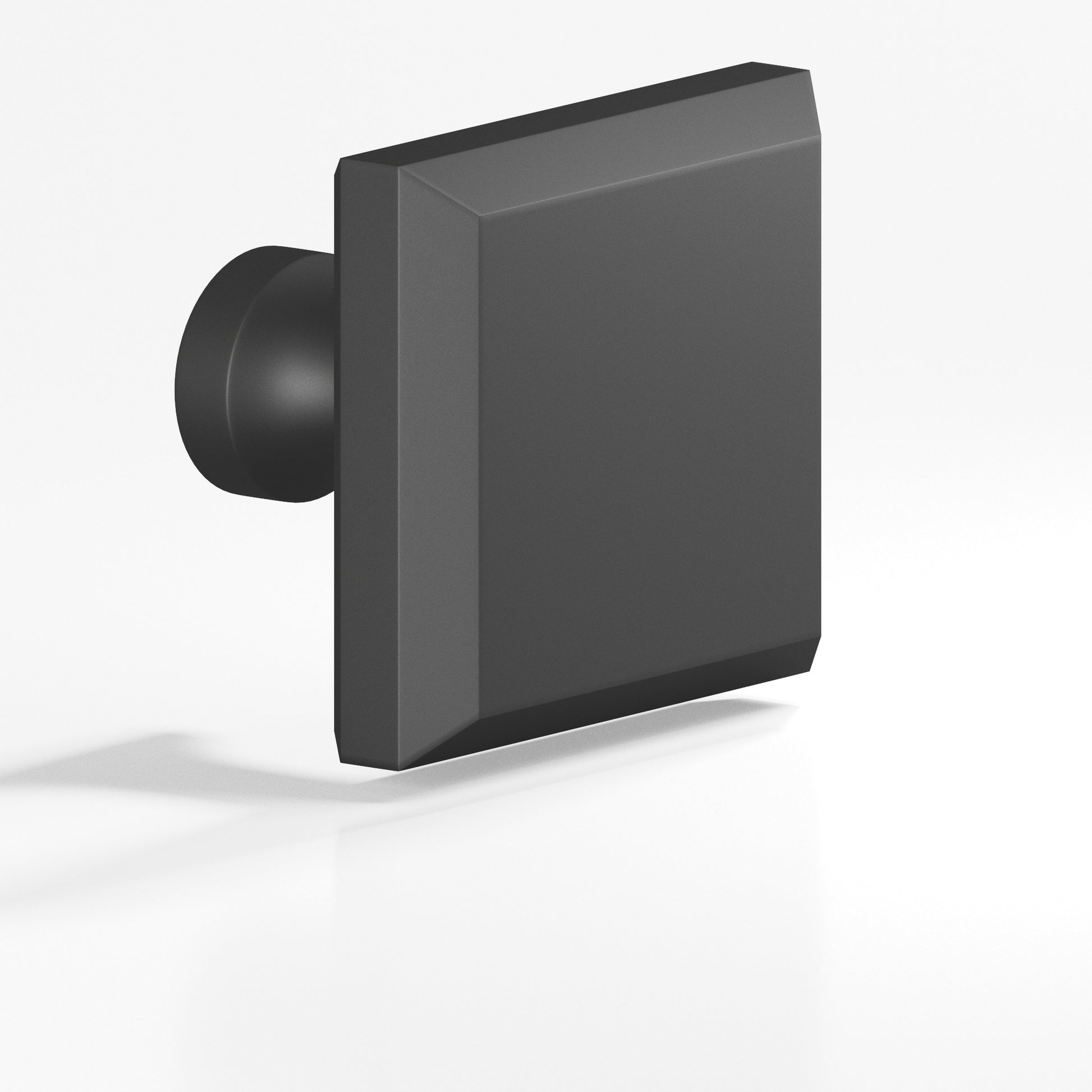 Colonial Bronze Series 527 1.5" Square Beveled Cabinet Knob With Flared Post Matte Graphite / 1.5"