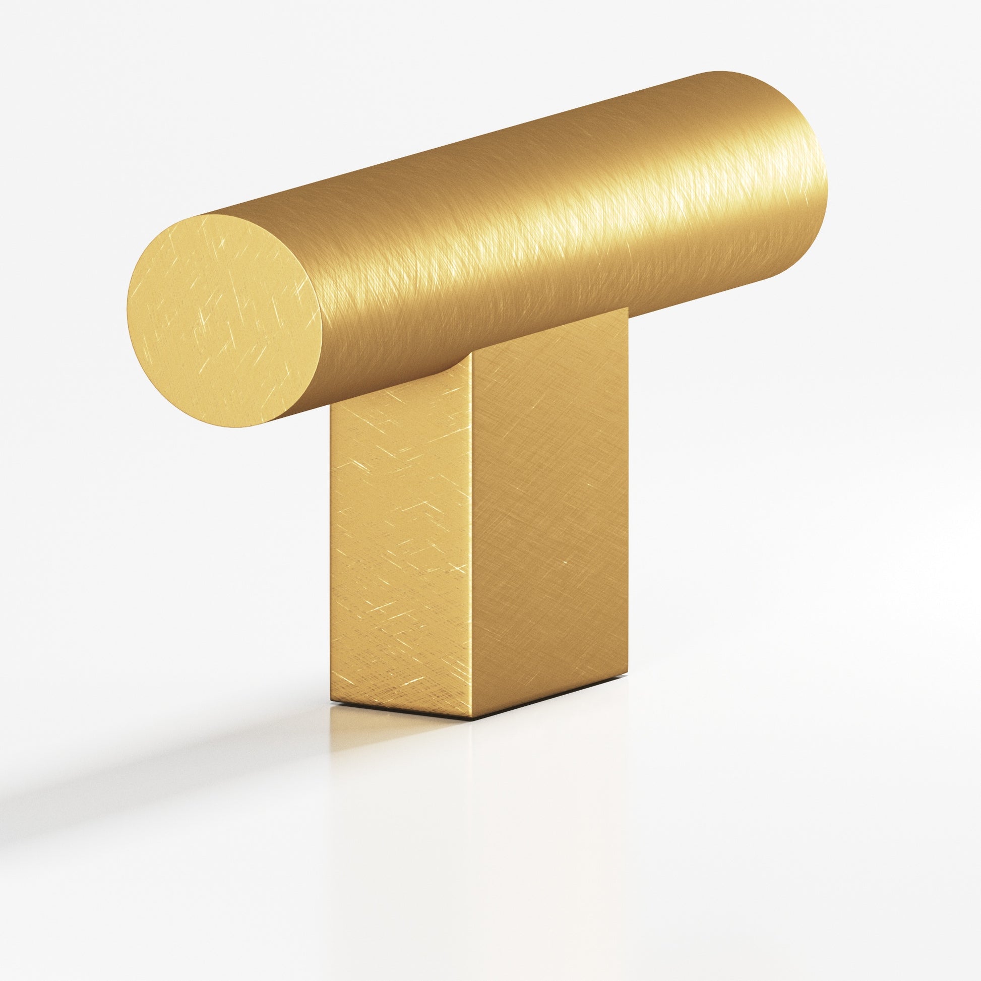 Colonial Bronze Series 534 1.5" Round Cabinet T-Knob With Rectangular Post Weathered Brass / 1.5"