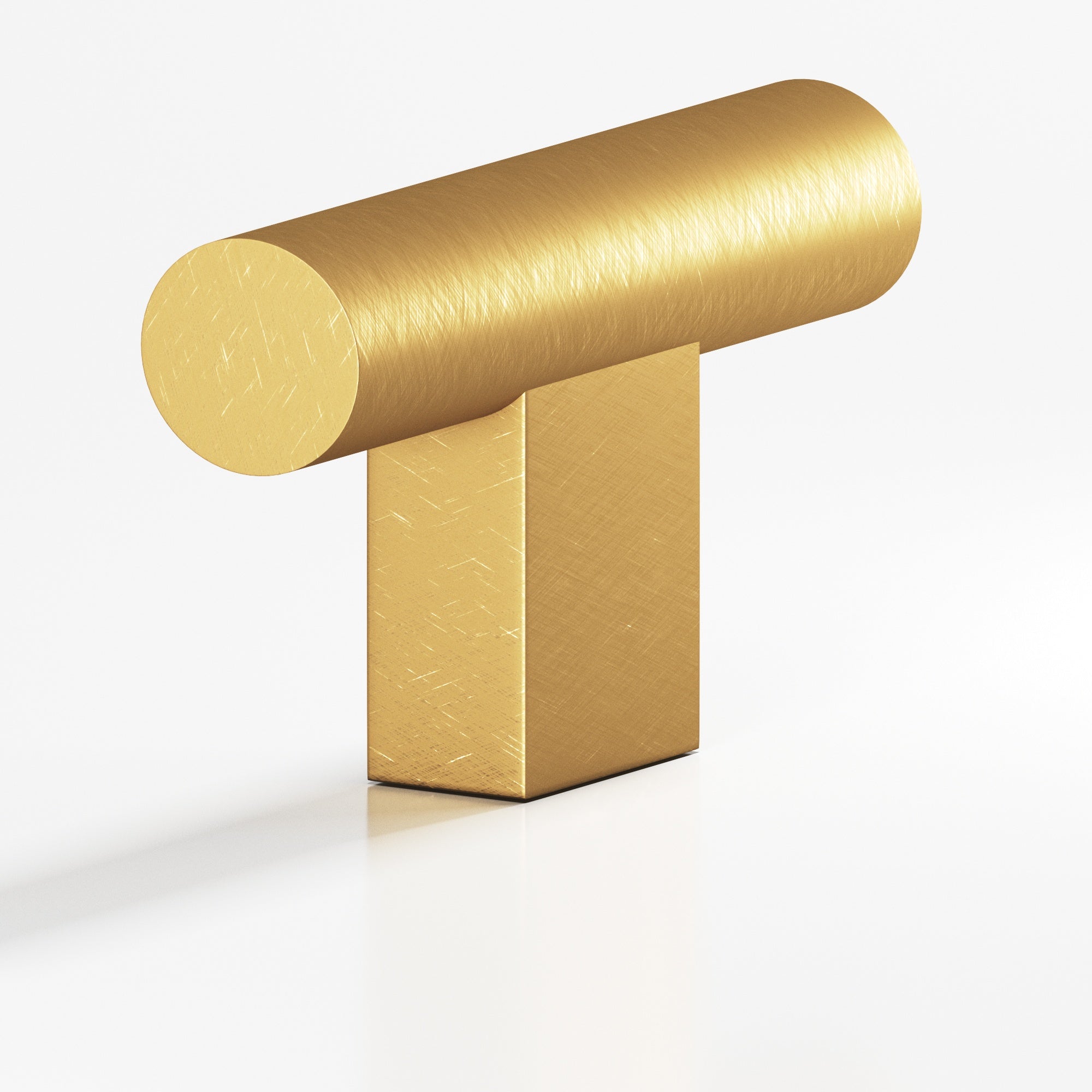 Colonial Bronze Series 534 1.5" Round Cabinet T-Knob With Rectangular Post Weathered Brass / 1.5"