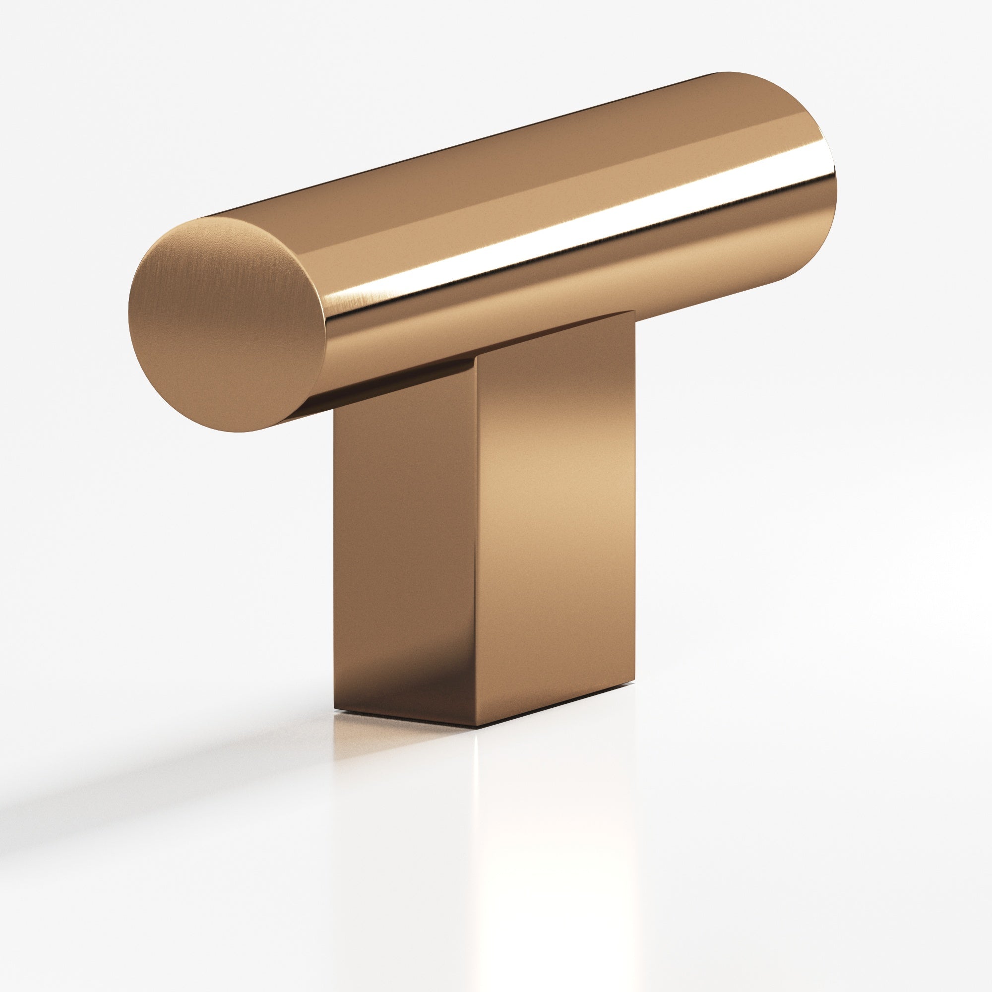 Colonial Bronze Series 534 1.5" Round Cabinet T-Knob With Rectangular Post Polished Bronze / 1.5"