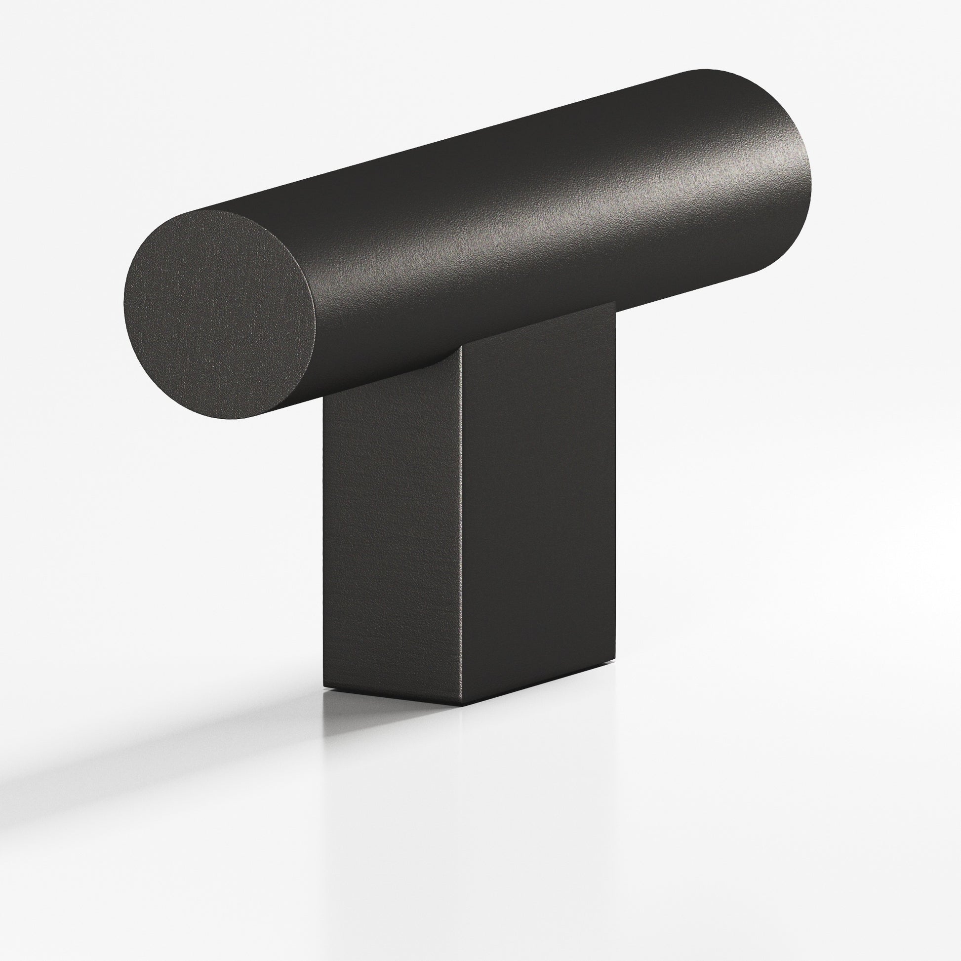 Colonial Bronze Series 534 1.5" Round Cabinet T-Knob With Rectangular Post Frost Black™ / 1.5"